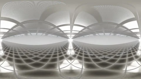 Modern Minimalist Interior Panorama looping 360 panorama vr video Stock Footage 296344869