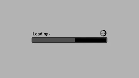 Modern minimalist loading progress bar animation with smooth transition and.. 스톡 동영상 332334445