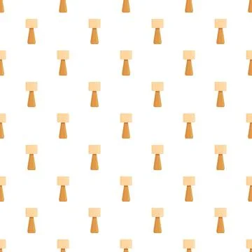 Modern minimalist small table lamp seamless pattern Stock Illustration