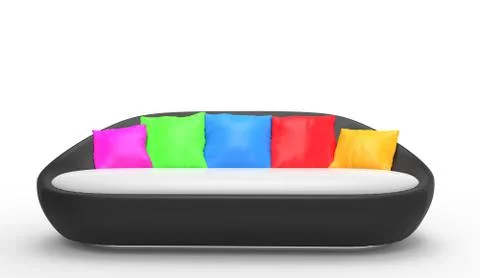 Modern Minimalist Sofa Stock Illustration
