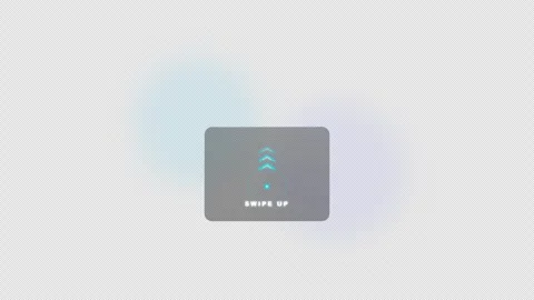 Modern Minimalist Swipe Up and Link in Bio animated arrow indicator for 4K Alpha Stock Footage 345144423