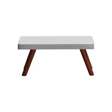 Modern minimalist table 3d icon vector illustration Stock Illustration