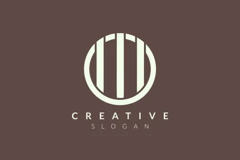 Modern Minimalist vector. Geometric shape logo. Hexagons and triangles, squar Stock Illustration