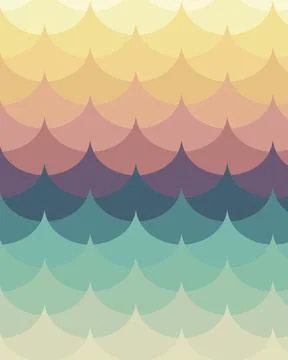 Modern minimalist wave abstract vector illustration. mobile wallpaper with ab Stock Illustration