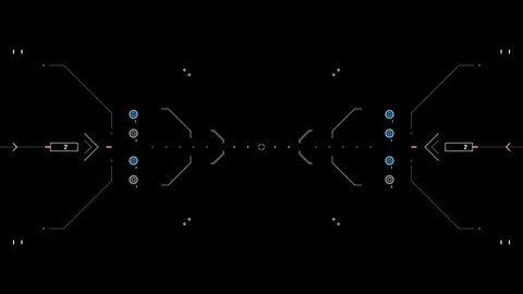 Modern Mirrorless Camera Recording Viewfinder HUD Grid Overlay with Audio Le Stock Footage 343737221