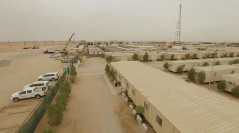 Modern Mobile Buildings For Workers Stock Footage 63169458