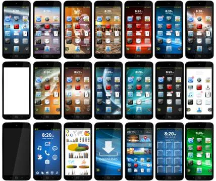 Modern mobile phone Stock Illustration