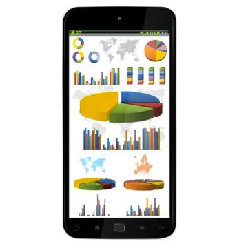 Modern mobile phone Illustrazione stock