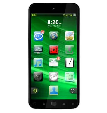 Modern mobile phone 스톡 일러스트
