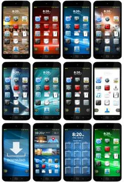 Modern mobile phone Stock Illustration