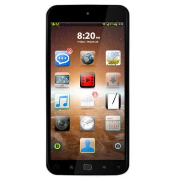 Modern mobile phone Stock Illustration