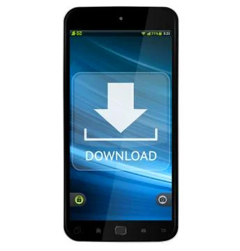 Modern mobile phone Illustration