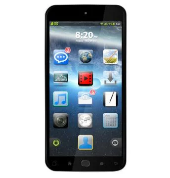 Modern mobile phone Illustration
