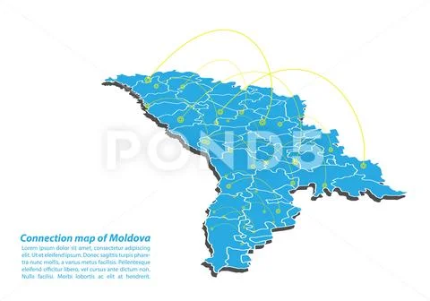 Modern of moldova Map connections network design, Best Internet Concept ...
