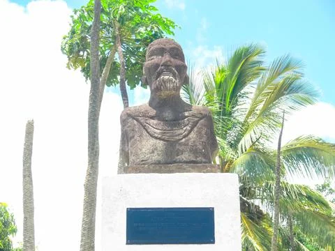 Modern monuments on Easter Island. Stock Photos