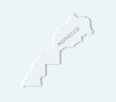 Modern Morocco map Stock Illustration