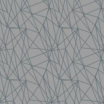 Modern mosaic seamless pattern with pastel color abstract triangles and thin  Stock Illustration