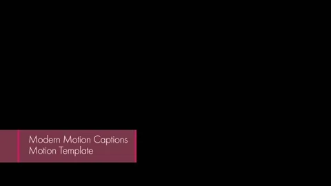 Modern Motion Captions After Effects stock