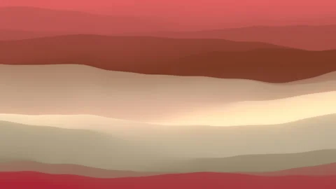 Modern motion graphic with colored wavy surface. 3d rendering loop animation HD Stock Footage 150427108