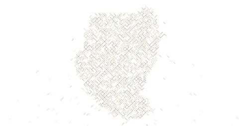 Modern Motion Graphic of Sudan Map Formation Stock Footage 327293148