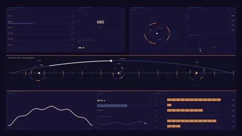 Modern motion graphics design for data visualizations Stock Footage 344921992