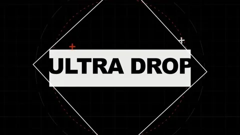 Modern motion graphics video featuring bold ultra drop text with geometric s Stockbeeldmateriaal 333823109