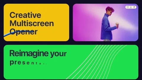 Modern Motion Opener Multiscreen Slideshow  After Effects	Stock