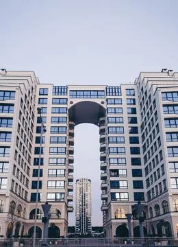 Modern multi-apartment Stock Photos