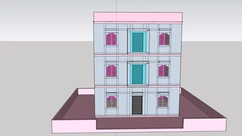 Modern multi  Building Stock-Footage 343873413