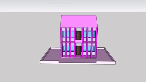 Modern Multi Building Stock-Footage 346613483
