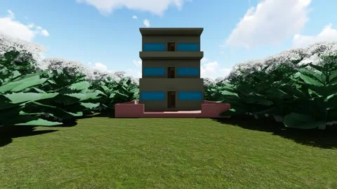 Modern Multi building in the Forest 스톡 동영상 346712460