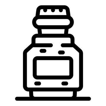 Modern multi cooker preparing dish icon thin line vector Stock Illustration