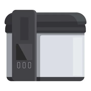 Modern multi cooker showing empty digital display, ready for cooking Stock Illustration