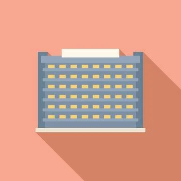 Modern multi storey building with a large empty billboard on the roof standing Stock Illustration