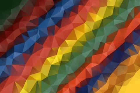 Modern Multicolor Abstract Low Poly Lines Polygonal Background Vector Illustrazione stock