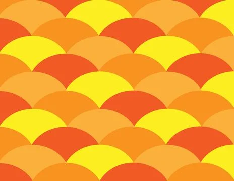 Modern multicolored vector abstract seamless geometric pattern with semicircl Illustrazione stock