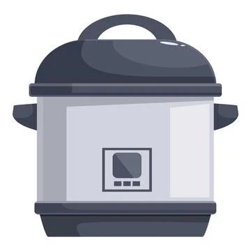 Modern multicooker appliance simplifying cooking process Stock Illustration