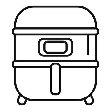 Modern multicooker icon. Kitchen appliance using electricity for cooking Stock Illustration