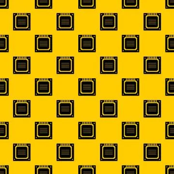 Modern multicore CPU pattern vector イラスト素材