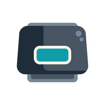 Modern multifunction printer printing a document Stock Illustration