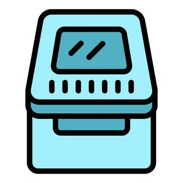 Modern multifunction printer, printing, scanning, and copying documents Stock Illustration