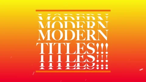 Modern Multiply Titles Stock After Effects