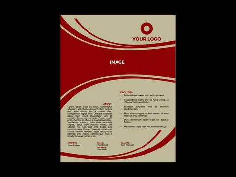 Modern Multipurpose Flyer Template, Clean Business and Event Design Layout Stock Illustration
