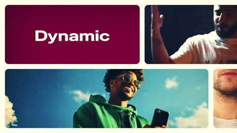 Modern Multiscreen Bento Grid Opener | Clean Collage Intro Стоковые After Effects