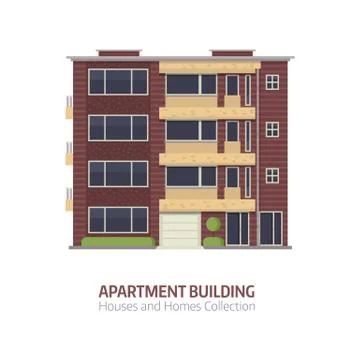 Modern Multistory House Stock Illustration