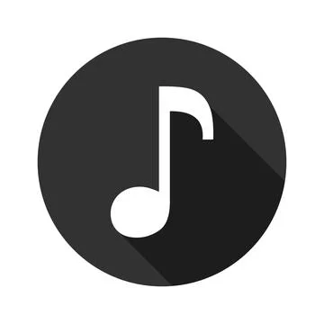 Modern music note icon. Vector. Stock Illustration