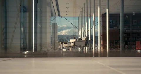 Modern National Library Of Greece At SNFCC Athens Europe - Oct 13 2019 Stock Footage 337305068