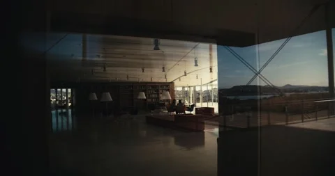 Modern National Library Of Greece At SNFCC Athens Europe - Oct 13 2019 Stock Footage 337305124