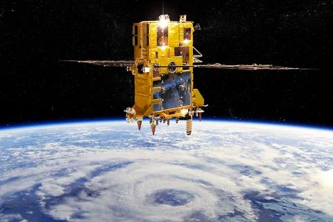 Modern navigation satellite Stock Illustration