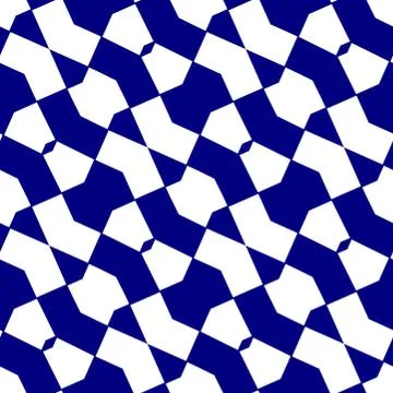 Modern navy blue geometric background. Seamless monochromatic pattern for int Stock Illustration